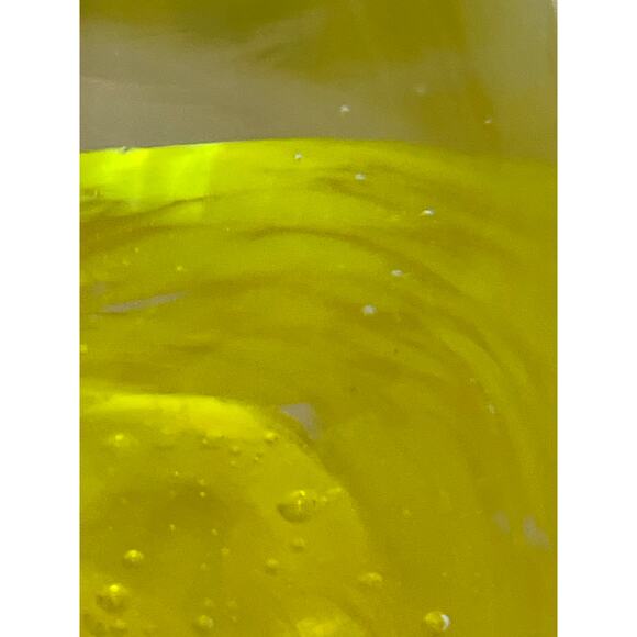 K's Collection Set Of 2 Paperweights Yellow/Orange Swirl Good Used Condition - Picture 4 of 12